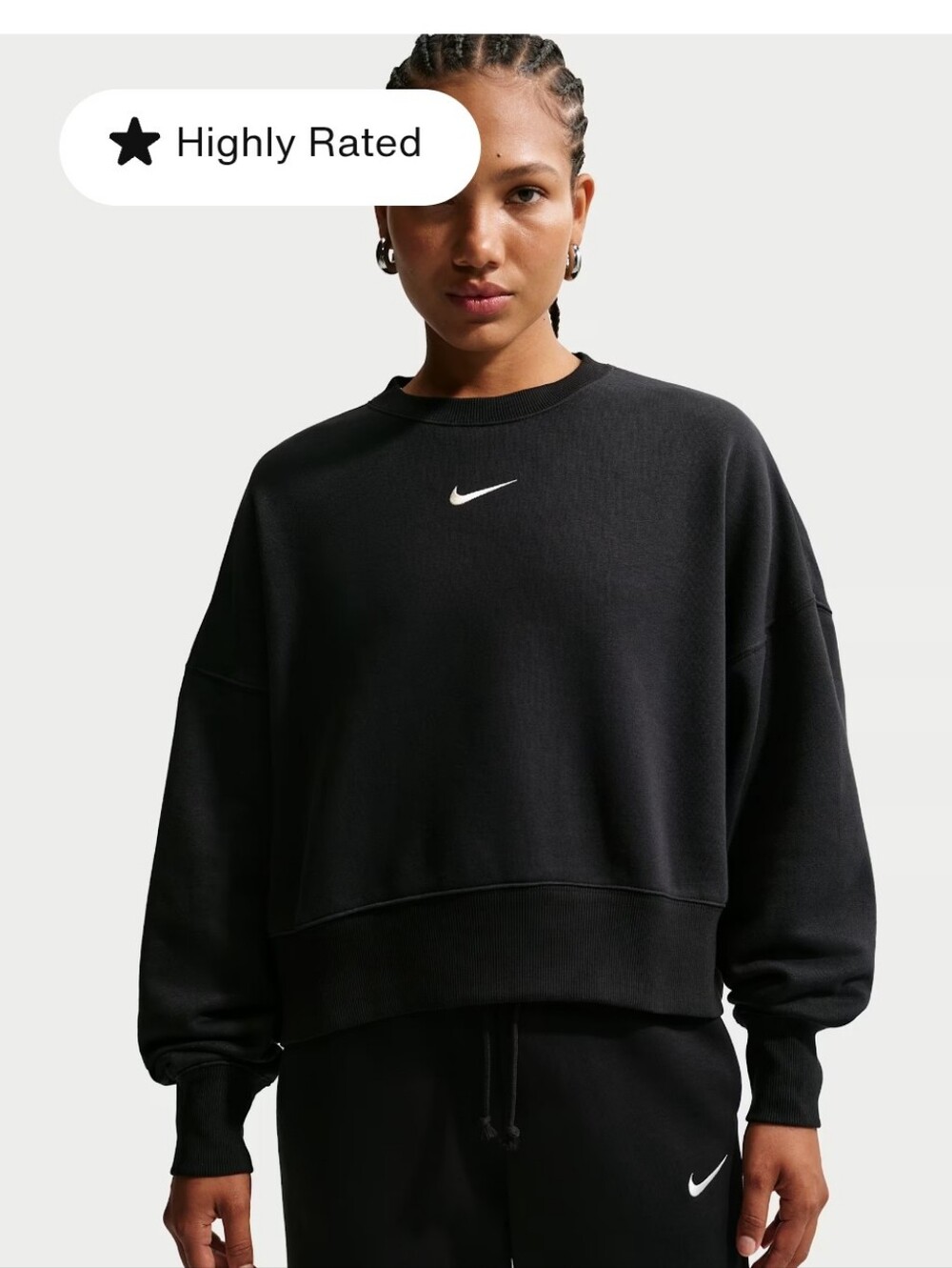 Nike Sportswear Phoenix Fleece Women's Over-Oversized Crew-Neck Sweatshirt S